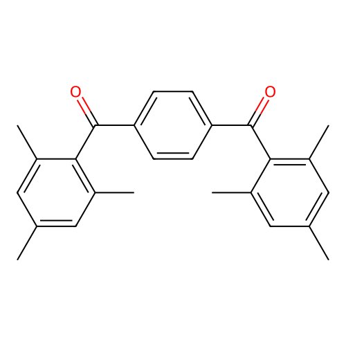 [4-(2,4,6-Trimethylbenzoyl)phenyl]-(2,4,6-trimethylphenyl)methanone structure