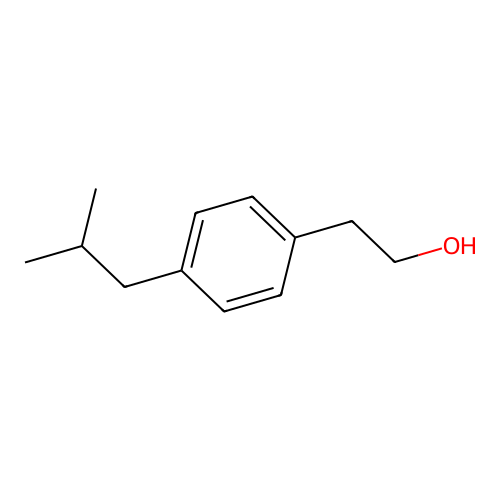 2-(4-(2-Methylpropyl)phenyl)ethanol structure