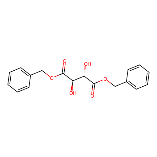 dibenzyl (2R,3S)-2,3-dihydroxybutanedioate structure