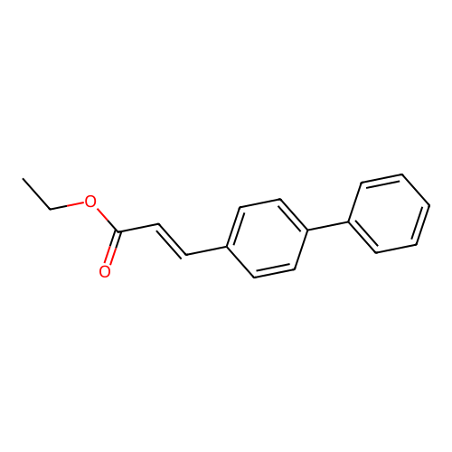 Ethyl 3-(4-phenylphenyl)prop-2-enoate structure