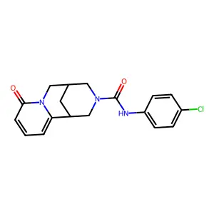 1,5-Methano-2H-pyrido[1,2-a][1,5]diazocine-3(4H)-carboxamide, N-(4-chlorophenyl)-1,5,6,8-tetrahydro-8-oxo-, (1R)- structure