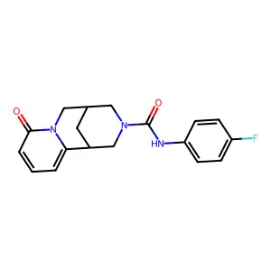(1R,5R)-N-(4-Fluorophenyl)-1,5,6,8-tetrahydro-8-oxo-1,5-methano-2H-pyrido[1,2-a][1,5]diazocine-3(4H)-carboxamide structure