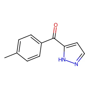(4-methylphenyl)-(1H-pyrazol-5-yl)methanone structure