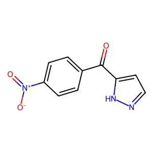 (4-nitrophenyl)-(1H-pyrazol-5-yl)methanone structure