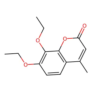 7,8-diethoxy-4-methyl-2H-chromen-2-one structure