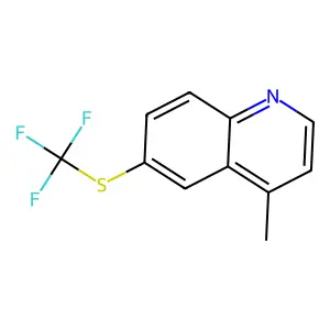 4-Methyl-6-((trifluoromethyl)thio)quinoline structure