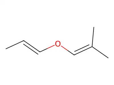(E)-(1-Propenyl) (2-methyl-1-propenyl)ether structure