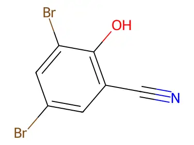 3,5-Dibromo-2-hydroxybenzonitrile structure