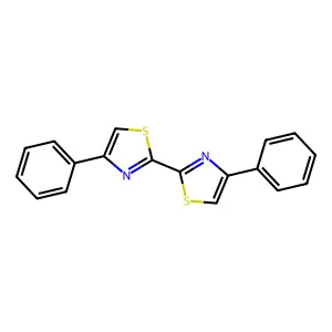 4,4'-Diphenyl-2,2'-bithiazole structure