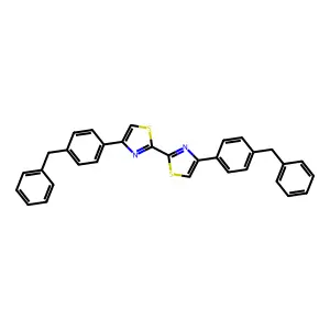 4-(4-Benzylphenyl)-2-[4-(4-benzylphenyl)-1,3-thiazol-2-yl]-1,3-thiazole structure