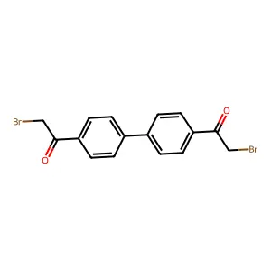 Ethanone, 1,1'-[1,1'-biphenyl]-4,4'-diylbis[2-bromo- structure