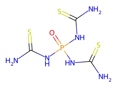 Bis(carbamothioylamino)phosphorylthiourea structure