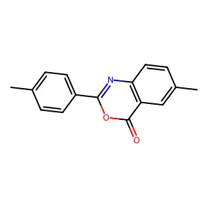 6-methyl-2-(4-methylphenyl)-4H-3,1-benzoxazin-4-one structure