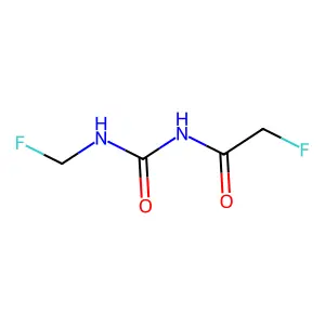 2-Fluoro-N-(((fluoromethyl)amino)carbonyl)acetamide structure