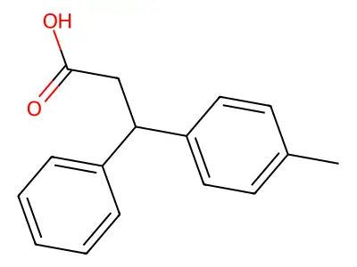 3-(4-Methylphenyl)-3-phenylpropanoic acid structure