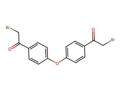 2-Bromo-1-{4-[4-(2-bromoacetyl)phenoxy]phenyl}ethan-1-one structure