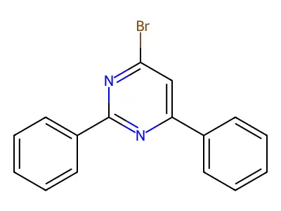 4-Bromo-2,6-diphenylpyrimidine structure