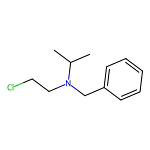 N-苄基-N-(2-氯乙基)丙-2-胺 structure