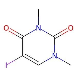 5-Iodo-1,3-dimethyluracil structure