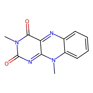 Benzo(g)pteridine-2,4(3H,10H)-dione, 3,10-dimethyl- structure