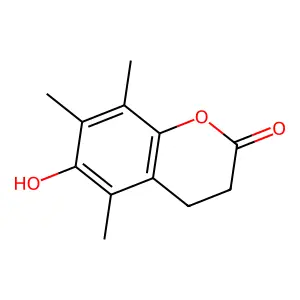 6-Hydroxy-5,7,8-trimethyl-chroman-2-one structure