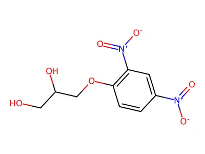 3-(2,4-Dinitrophenoxy)-1,2-propanediol structure