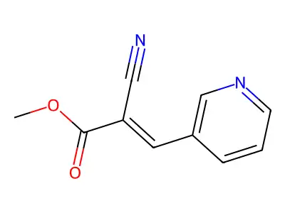 Methyl 2-cyano-3-pyridin-3-ylprop-2-enoate structure