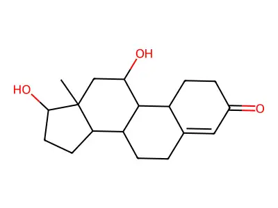 11,17-Dihydroxyestr-4-en-3-one structure