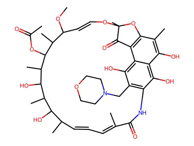 Rifamycin, 8-(morpholinomethyl)- structure