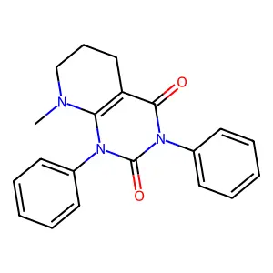 8-methyl-1,3-diphenyl-6,7-dihydro-5H-pyrido[2,3-d]pyrimidine-2,4-dione structure