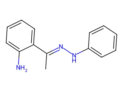 2-(N-anilino-C-methyl-carbonimidoyl)aniline structure