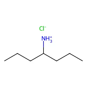 4-Heptylamine, hydrochloride structure