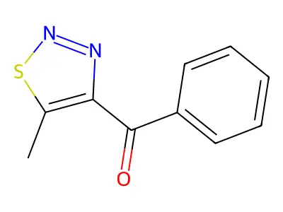 Methanone, (5-methyl-1,2,3-thiadiazol-4-yl)phenyl- structure