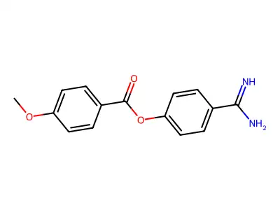 4-Amidinophenyl 4-anisate structure