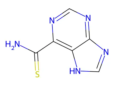 7H-purine-6-carbothioamide structure