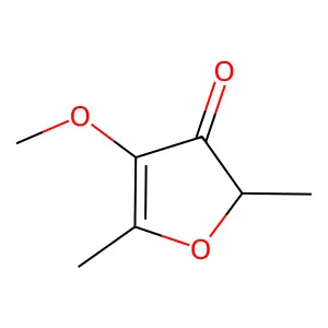 2,5-dimethyl-4-methoxy-3(2H)-furanone structure