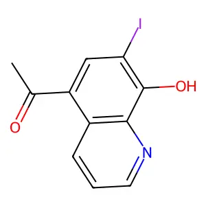 1-(8-Hydroxy-7-iodo-5-quinolinyl)ethanone structure