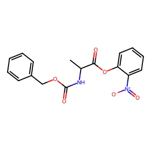 2-Nitrophenyl N-[(benzyloxy)carbonyl]alaninate structure