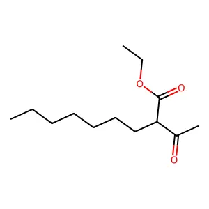 Ethyl 2-acetylnonanoate structure