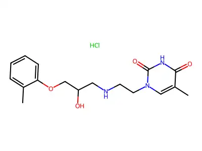 Primidolol hydrochloride structure