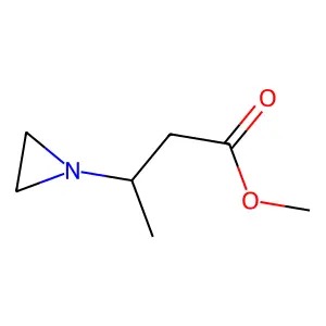 Methyl beta-methylaziridine-1-propionate structure