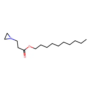 Propionic acid, 3-(1-aziridinyl)-, decyl ester structure