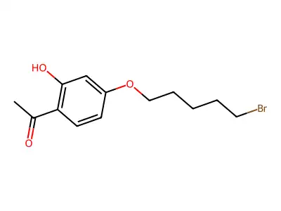 1-[4-[(5-Bromopentyl)oxy]-2-hydroxyphenyl]ethan-1-one structure