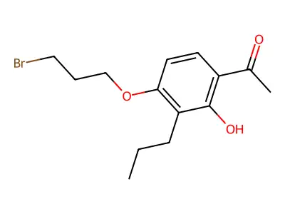 1-[4-(3-Bromopropoxy)-2-hydroxy-3-propylphenyl]ethanone structure