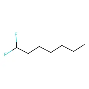 1,1-Difluoroheptane structure