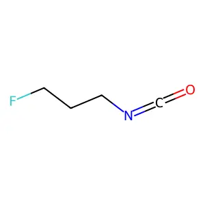 Isocyanic acid, 3-fluoropropyl ester structure