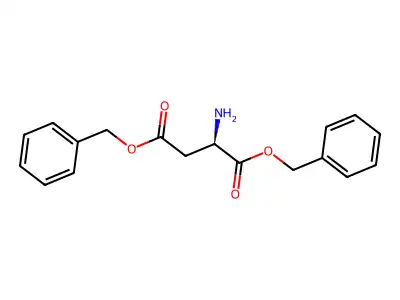 D-Aspartic acid, bis(phenylmethyl) ester structure