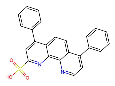 4,7-Diphenyl-1,10-phenanthrolinesulfonic acid structure