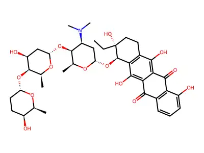 Cosmomycin B structure