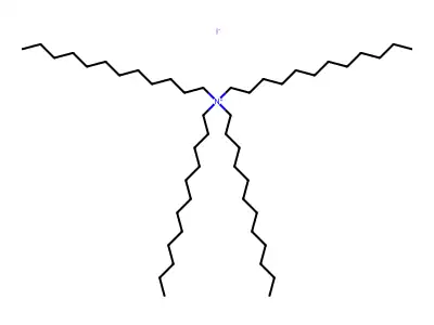 Tetradodecylammonium iodide structure